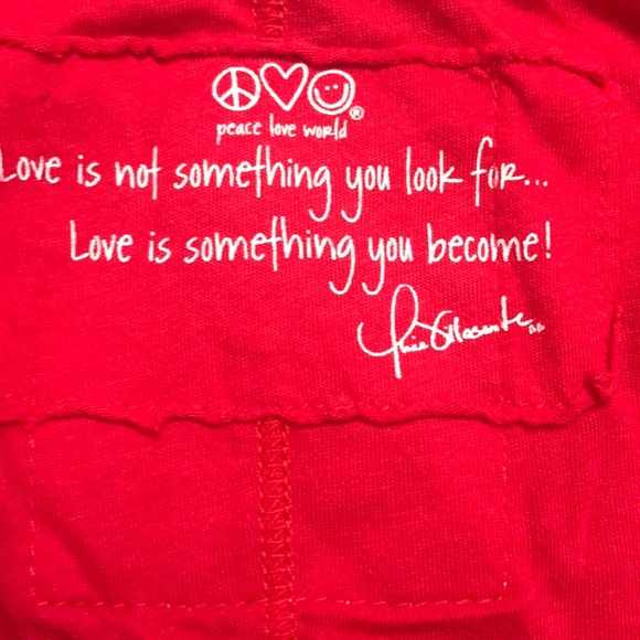 Peace love world long sleeve tshirt - Picture 3 of 6